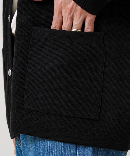 GLOSTER（グロスター）の「【品よく羽織れる】COACH KNITカーデ（カーディガン/ボレロ・メンズ・ダークネイビー/ベージュ/ブラック・L/M/S）」の4枚目の写真