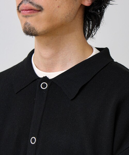 GLOSTER（グロスター）の「【品よく羽織れる】COACH KNITカーデ（カーディガン/ボレロ・メンズ・ダークネイビー/ベージュ/ブラック・L/M/S）」の8枚目の写真