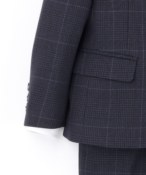 petit main（プティマイン）の「【フォーマル】チェックJK+ハーフパンツセット（スーツセット・キッズ・ネイビー・110cm/130cm/120cm）」の15枚目の写真