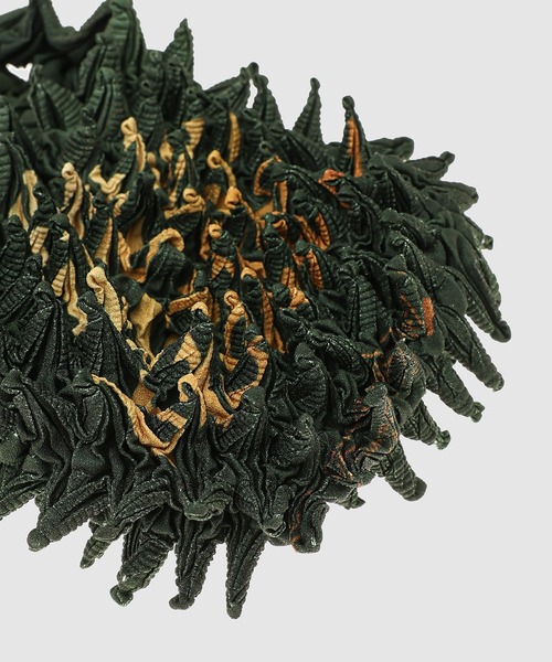 MASU（エムエーエスユー）の「SPIKY SHOPPING BAG（ショルダーバッグ・メンズ・モスグリーン/ブラウン・ONESIZE）」の6枚目の写真