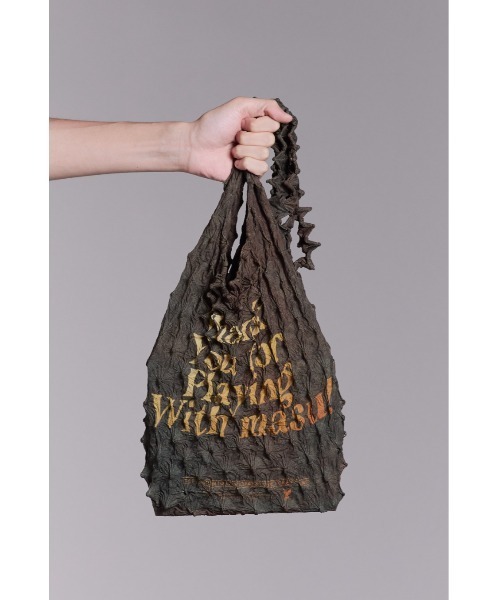 MASU（エムエーエスユー）の「SPIKY SHOPPING BAG（ショルダーバッグ・メンズ・モスグリーン/ブラウン・ONESIZE）」の4枚目の写真