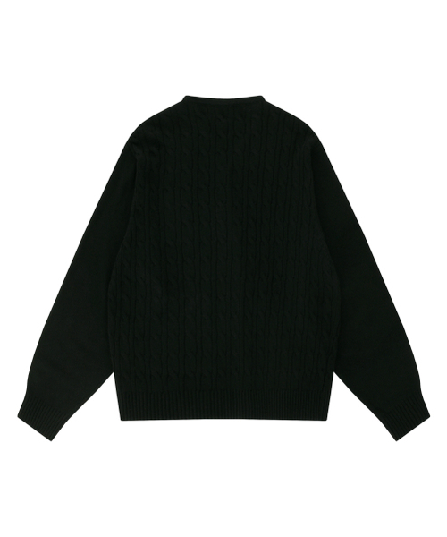 HONGWOOSUNG(ホンウソン)の「LOOSE FIT NICKEL BUTTON CARDIGAN_BLACK(カーディガン/ボレロ・メンズ・その他・ONE SIZE)」の2枚目の写真