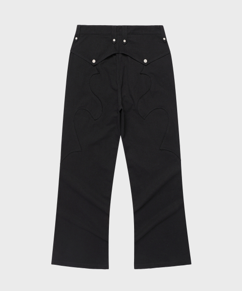 THEVINYLHOUSE(ザバイニルハウス)の「WESTERN BOOTS CUT PANTS BLACK(その他パンツ・メンズ・その他・S/M/L)」の4枚目の写真