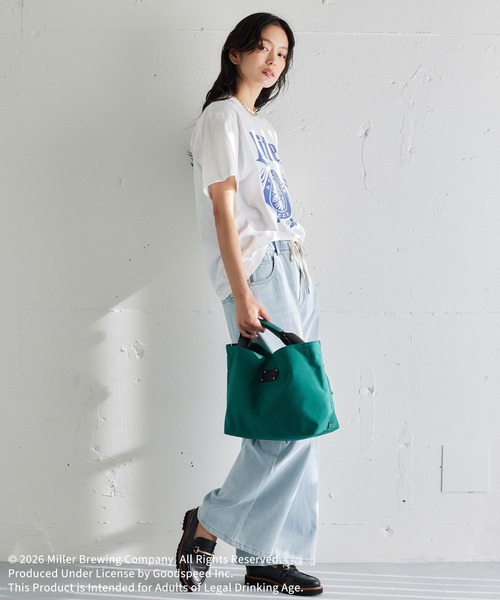 GOOD ROCK SPEED（グッドロックスピード）の「GOOD ROCK SPEED別注 / Miller Lite T（Tシャツ/カットソー・レディース・ネイビー/ホワイト・FREE）」の9枚目の写真