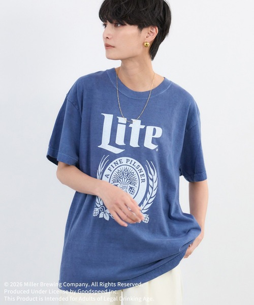GOOD ROCK SPEED（グッドロックスピード）の「GOOD ROCK SPEED別注 / Miller Lite T（Tシャツ/カットソー・レディース・ネイビー/ホワイト・FREE）」の14枚目の写真