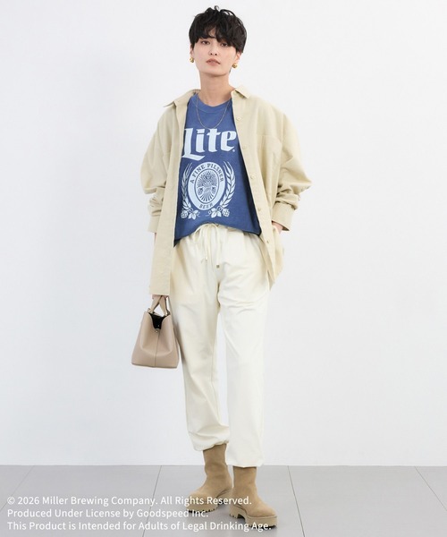 GOOD ROCK SPEED（グッドロックスピード）の「GOOD ROCK SPEED別注 / Miller Lite T（Tシャツ/カットソー・レディース・ネイビー/ホワイト・FREE）」の16枚目の写真