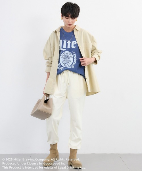 GOOD ROCK SPEED（グッドロックスピード）の「GOOD ROCK SPEED別注 / Miller Lite T（Tシャツ/カットソー・レディース・ネイビー/ホワイト・FREE）」の17枚目の写真