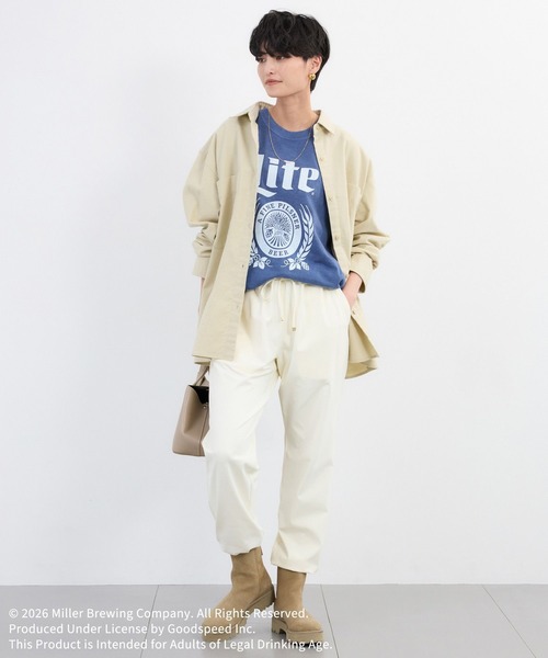 GOOD ROCK SPEED（グッドロックスピード）の「GOOD ROCK SPEED別注 / Miller Lite T（Tシャツ/カットソー・レディース・ネイビー/ホワイト・FREE）」の18枚目の写真