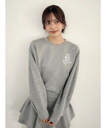 SNIDEL | ボンディングロゴスウェットプルオーバー(スウェット)