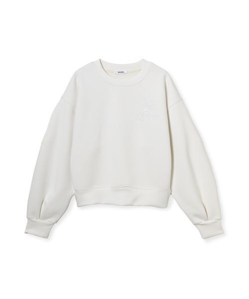 SNIDEL（スナイデル）の「ボンディングロゴスウェットプルオーバー（スウェット・レディース・ホワイト/グレー/ライトブルー・F）」の2枚目の写真