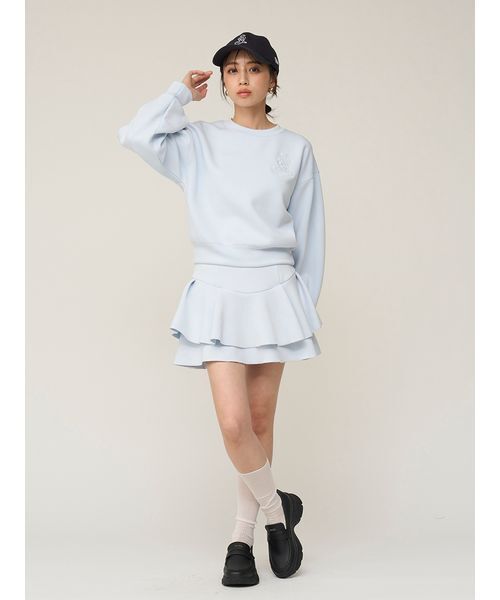 SNIDEL（スナイデル）の「ボンディングロゴスウェットプルオーバー（スウェット・レディース・ホワイト/グレー/ライトブルー・F）」の14枚目の写真