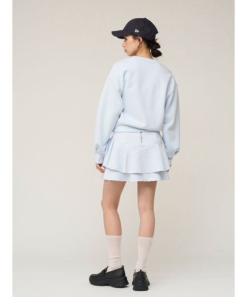 SNIDEL（スナイデル）の「ボンディングロゴスウェットプルオーバー（スウェット・レディース・ホワイト/グレー/ライトブルー・F）」の15枚目の写真