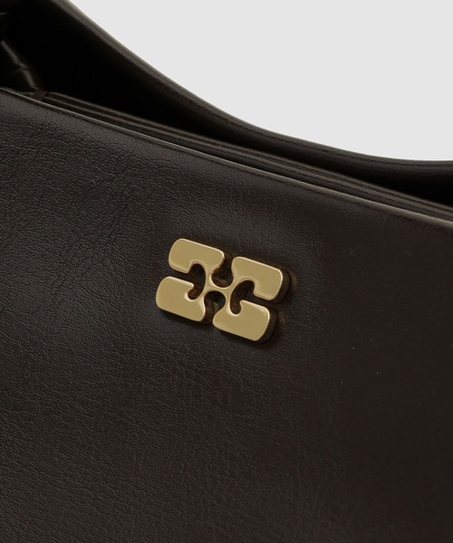 GANNI（ガニー）の「Bou Small Crinkle Oleatex（ハンドバッグ・レディース・ダークオリーブ・ONE SIZE）」の5枚目の写真