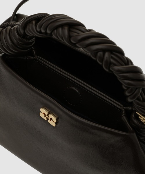 GANNI（ガニー）の「Bou Small Crinkle Oleatex（ハンドバッグ・レディース・ダークオリーブ・ONE SIZE）」の8枚目の写真