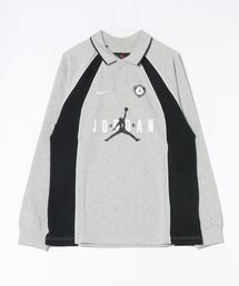 JORDAN BRAND M J FLT LS POLO JRSY ロングスリーブ ポロ IF1915 050GREY H/BLACK