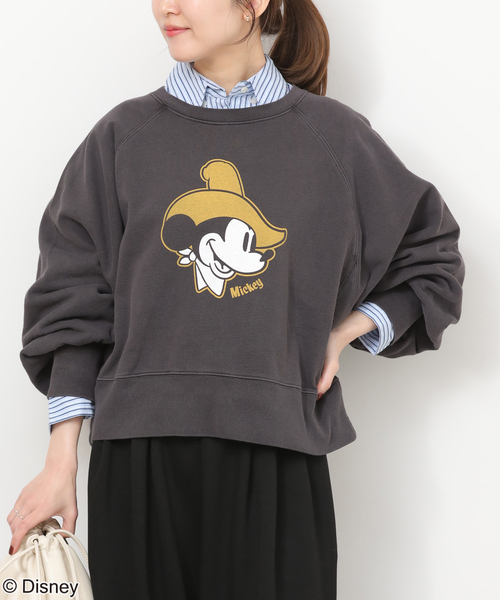 GOOD ROCK SPEED(グッドロックスピード)の「別注【GOOD ROCK SPEED】<MICKEY MOUSE>スウェット(スウェット・レディース・ブラック系その他/ブラウン/ライトグレー・FREE)」の7枚目の写真