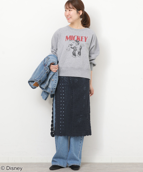 GOOD ROCK SPEED(グッドロックスピード)の「別注【GOOD ROCK SPEED】<MICKEY MOUSE>スウェット(スウェット・レディース・ブラック系その他/ブラウン/ライトグレー・FREE)」の10枚目の写真