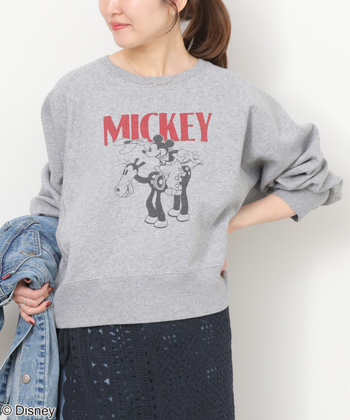 GOOD ROCK SPEED(グッドロックスピード)の「別注【GOOD ROCK SPEED】<MICKEY MOUSE>スウェット(スウェット・レディース・ブラック系その他/ブラウン/ライトグレー・FREE)」の14枚目の写真