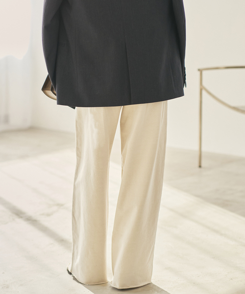 plage（プラージュ）の「《追加》JOHNBULL / ジョンブル 別注 SWEAT WIDE パンツ 2（スウェットパンツ・レディース・カーキ/アイボリー・38/36）」の15枚目の写真