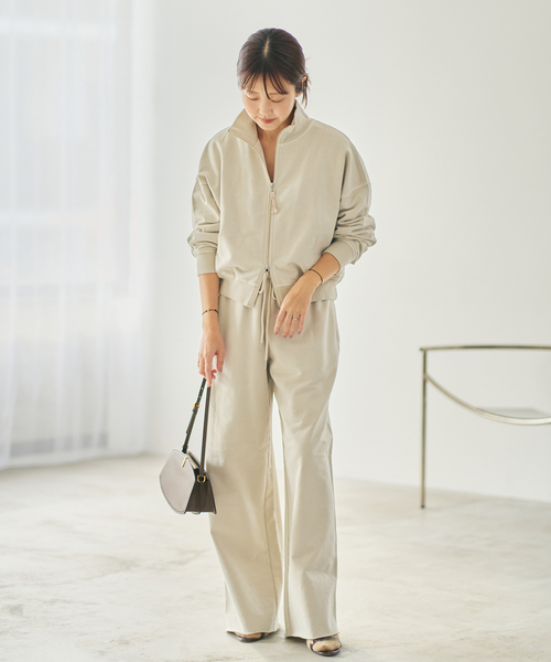 plage（プラージュ）の「《追加》JOHNBULL / ジョンブル 別注 SWEAT WIDE パンツ 2（スウェットパンツ・レディース・カーキ/アイボリー・38/36）」の16枚目の写真