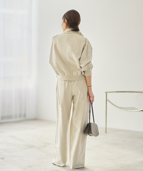 plage（プラージュ）の「《追加》JOHNBULL / ジョンブル 別注 SWEAT WIDE パンツ 2（スウェットパンツ・レディース・カーキ/アイボリー・38/36）」の19枚目の写真
