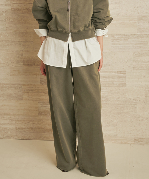 plage（プラージュ）の「《追加》JOHNBULL / ジョンブル 別注 SWEAT WIDE パンツ 2（スウェットパンツ・レディース・カーキ/アイボリー・38/36）」の13枚目の写真