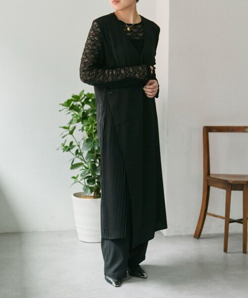 ear PAPILLONNER（イアパピヨネ）の「ベスト風ワンピース【SUM1 STYLE】（ワンピース・レディース・ブラック/ブラック系その他・FREE）」の3枚目の写真