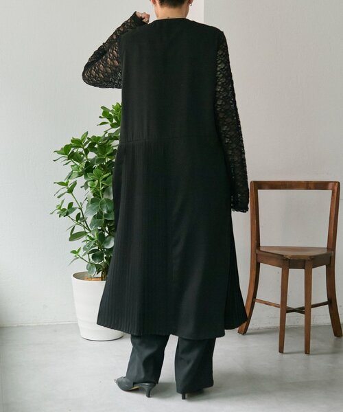 ear PAPILLONNER（イアパピヨネ）の「ベスト風ワンピース【SUM1 STYLE】（ワンピース・レディース・ブラック/ブラック系その他・FREE）」の7枚目の写真