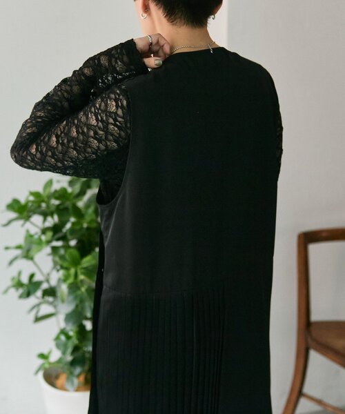 ear PAPILLONNER（イアパピヨネ）の「ベスト風ワンピース【SUM1 STYLE】（ワンピース・レディース・ブラック/ブラック系その他・FREE）」の12枚目の写真