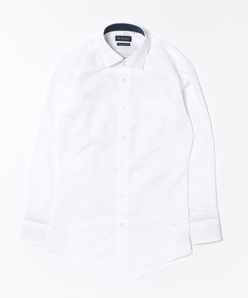 TOKYO SHIRTS(トウキョウシャツ)の「【超形態安定】 形態安定ノンアイロン ワイド 長袖ビジネスワイシャツ(ビジネスシャツ・メンズ・ホワイト・首回り37cm-裄丈84cm/首回り39cm-裄丈80cm/首回り39cm-裄丈84cm/首回り41cm-裄丈82cm/首回り41cm-裄丈86cm/首回り42cm-裄丈82cm/首回り42cm-裄丈86cm/首回り43cm-裄丈82cm/首回り43cm-裄丈86cm/首回り37cm-裄丈80cm)」の6枚目の写真