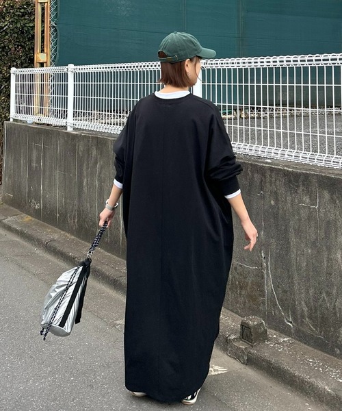 notch.（ノッチ）の「【notch. by KR 】キーネックビッグワンピース（ワンピース・レディース・ブラック/ダークグレー/ブルー・M/TM）」の15枚目の写真