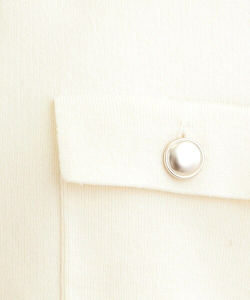 SHOO・LA・RUE（シューラルー）の「【洗濯機可/S-LL】金ボタンがアクセント ニットカーディガン（カーディガン/ボレロ・レディース・アイボリー/ネイビー/ベビーピンク・04/03/02/01）」の21枚目の写真