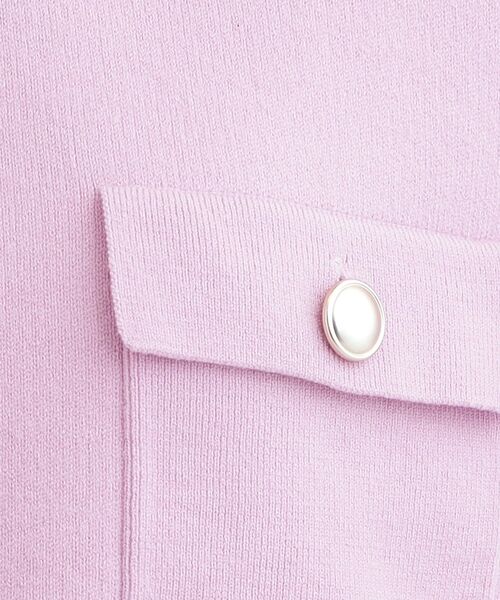 SHOO・LA・RUE（シューラルー）の「【洗濯機可/S-LL】金ボタンがアクセント ニットカーディガン（カーディガン/ボレロ・レディース・アイボリー/ネイビー/ベビーピンク・04/03/02/01）」の6枚目の写真