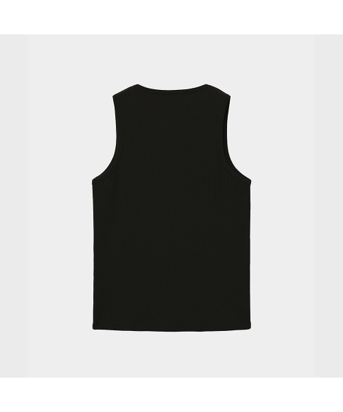 NOIRER（ノイア）の「マルチリブスリーブレスTシャツ（ブラック）（Tシャツ/カットソー・メンズ・その他・FREE/52/50）」の2枚目の写真