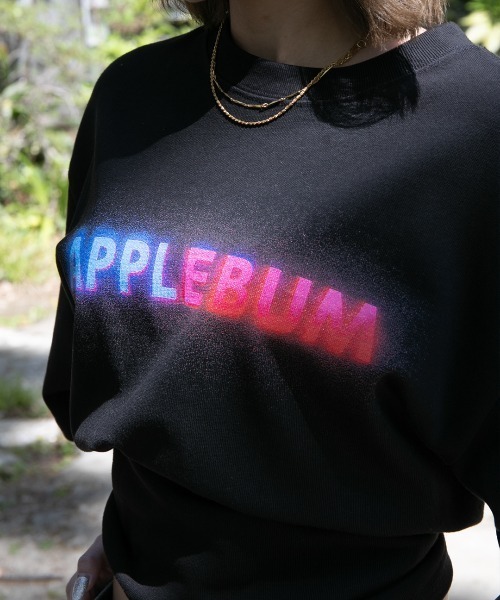 APPLEBUM(アップルバム)の「“Electric Retro" Logo T-shirt(Tシャツ/カットソー・メンズ・ブラック・MEDIUM/LARGE/X-LARGE/XX-LARGE)」の2枚目の写真