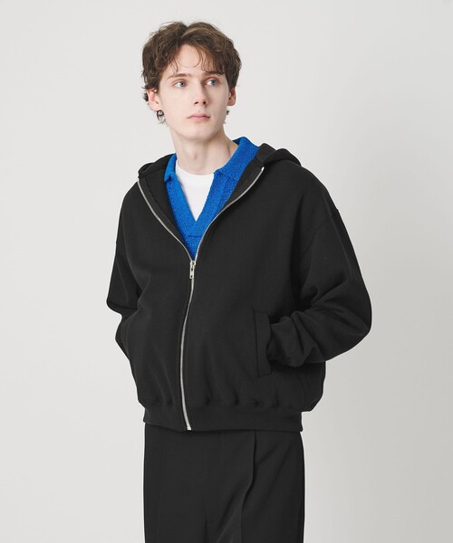 BEAUTY&YOUTH UNITED ARROWS(ビューティーアンドユースユナイテッドアローズ)の「ヘビー クラシック スウェット ジップ ジャケット(パーカー・メンズ・ライトピンク/ブラック・XL/S/L/M)」の2枚目の写真