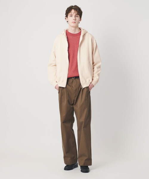 BEAUTY&YOUTH UNITED ARROWS(ビューティーアンドユースユナイテッドアローズ)の「ヘビー クラシック スウェット ジップ ジャケット(パーカー・メンズ・ライトピンク/ブラック・XL/S/L/M)」の8枚目の写真