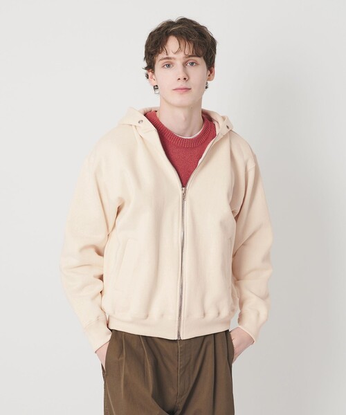 BEAUTY&YOUTH UNITED ARROWS(ビューティーアンドユースユナイテッドアローズ)の「ヘビー クラシック スウェット ジップ ジャケット(パーカー・メンズ・ライトピンク/ブラック・XL/S/L/M)」の9枚目の写真