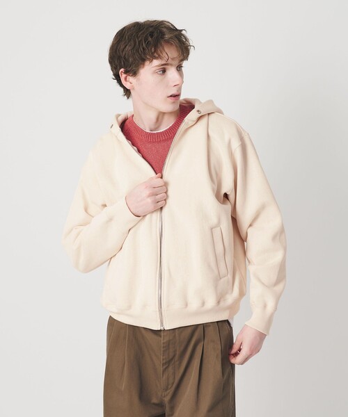 BEAUTY&YOUTH UNITED ARROWS(ビューティーアンドユースユナイテッドアローズ)の「ヘビー クラシック スウェット ジップ ジャケット(パーカー・メンズ・ライトピンク/ブラック・XL/S/L/M)」の10枚目の写真