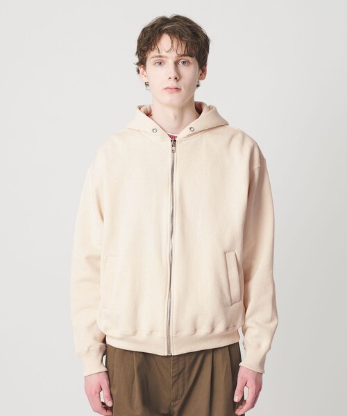 BEAUTY&YOUTH UNITED ARROWS(ビューティーアンドユースユナイテッドアローズ)の「ヘビー クラシック スウェット ジップ ジャケット(パーカー・メンズ・ライトピンク/ブラック・XL/S/L/M)」の15枚目の写真