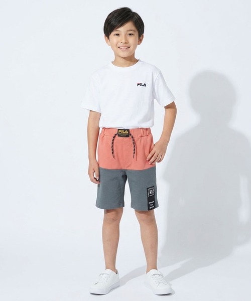 FILA(フィラ)の「FILA/フィラ バイカラー切替 ハーフパンツ(その他パンツ・キッズ・チャコール/ブラック/オレンジ系その他・110cm/130cm/120cm)」の5枚目の写真