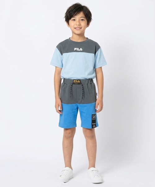 FILA(フィラ)の「FILA/フィラ バイカラー切替 ハーフパンツ(その他パンツ・キッズ・チャコール/ブラック/オレンジ系その他・110cm/130cm/120cm)」の6枚目の写真