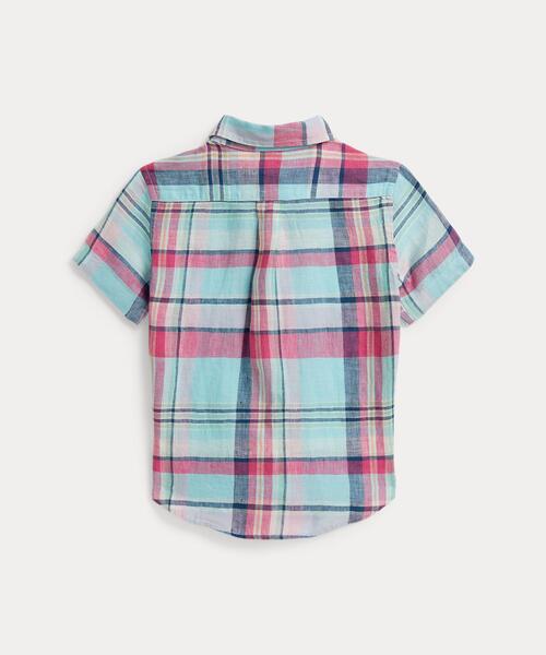 POLO RALPH LAUREN CHILDRENSWEAR(ポロ ラルフ ローレン チルドレンズウェア)の「チェック リネン シャツ(シャツ/ブラウス・キッズ・マルチ・3/7/6/4)」の2枚目の写真
