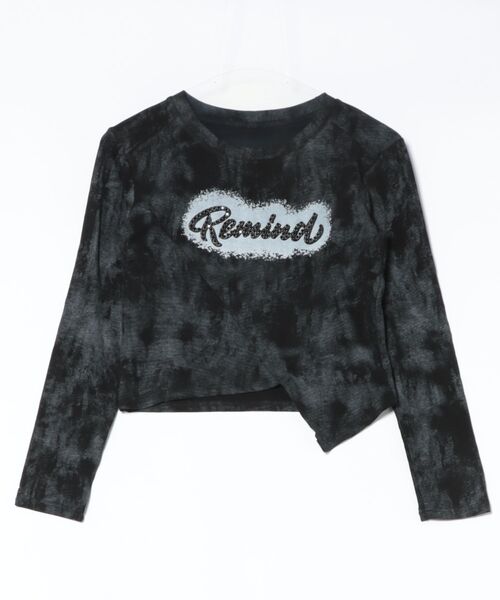 GORGE(ゴージ)の「《ムラ染め×アシンメトリー》カットソー/秋冬春/全3色(Tシャツ/カットソー・レディース・ブラック/ホワイト/グレー・F)」の18枚目の写真