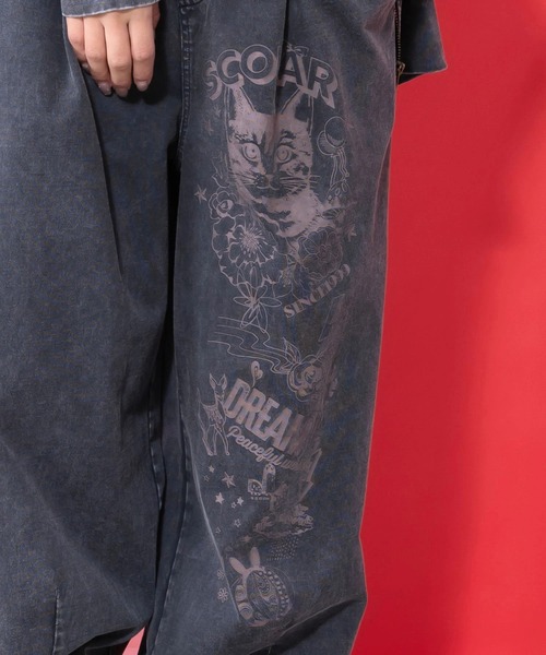 ScoLar（スカラー）の「ScoLar/スカラー　ヘビーウェイト 天竺パンツ（その他パンツ・レディース・ブラック/ピンク・FREE）」の5枚目の写真