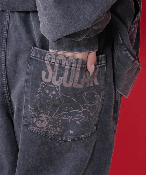 ScoLar（スカラー）の「ScoLar/スカラー　ヘビーウェイト 天竺パンツ（その他パンツ・レディース・ブラック/ピンク・FREE）」の6枚目の写真