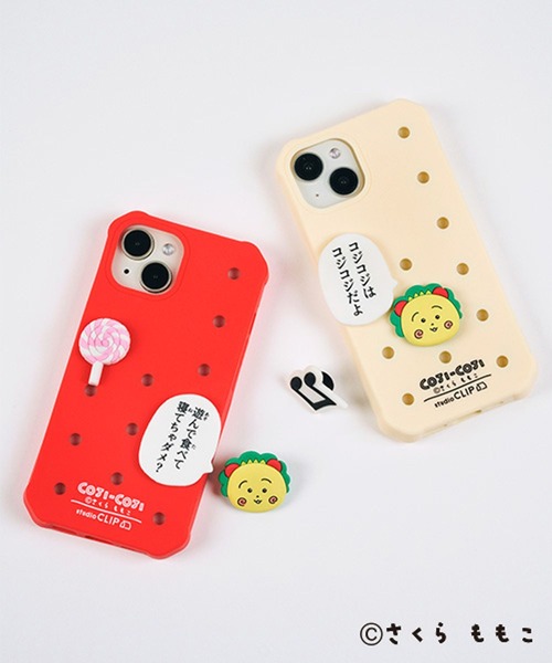 デコカン✖️suzushoto コラボ スマホケース iPhone14/15/16シリーズ用 ケース たまごっち ステッカー | iPhone用