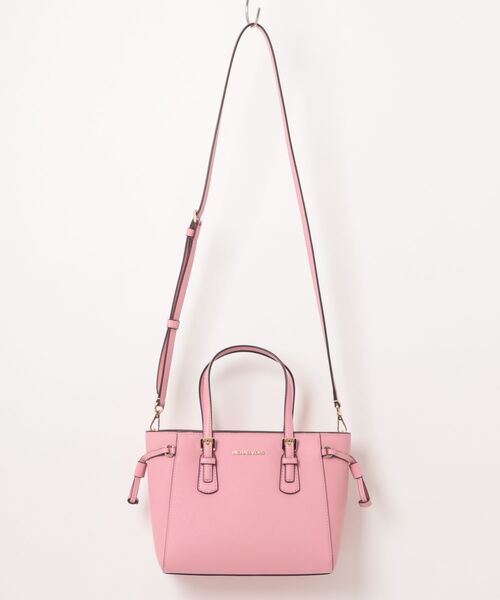 MICHAEL KORS トート　バッグ キャンバス レザー ピンク MICHAEL KORS｜マイケル・コースのトートバッグ（ピンク/桃色系）通販