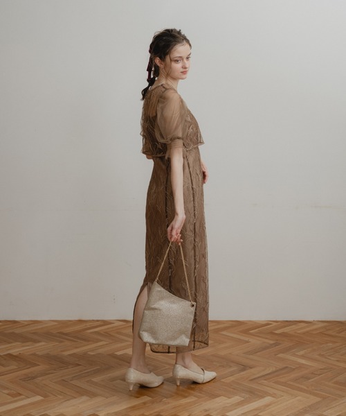 Dorry Doll(ドリードール)の「リーフレースセットドレス(ドレス・レディース・グレー/グリーン/ブラウン・MEDIUM)」の12枚目の写真