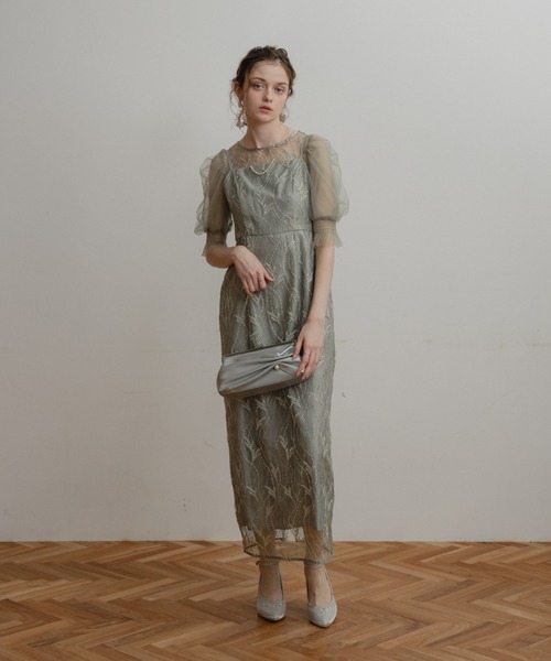 Dorry Doll(ドリードール)の「リーフレースセットドレス(ドレス・レディース・グレー/グリーン/ブラウン・MEDIUM)」の17枚目の写真